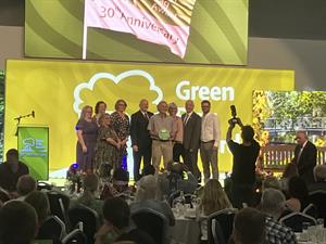 Green Flag team with Mark Davis (centre)